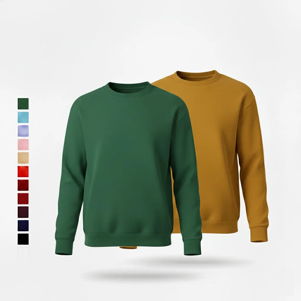 SiATEX CA - Brushed Interior Crew Sweatshirt | Manufacturer for the USA & European Companies Brushed Interior Crew Sweatshirt | Manufacturer for the USA & European Companies