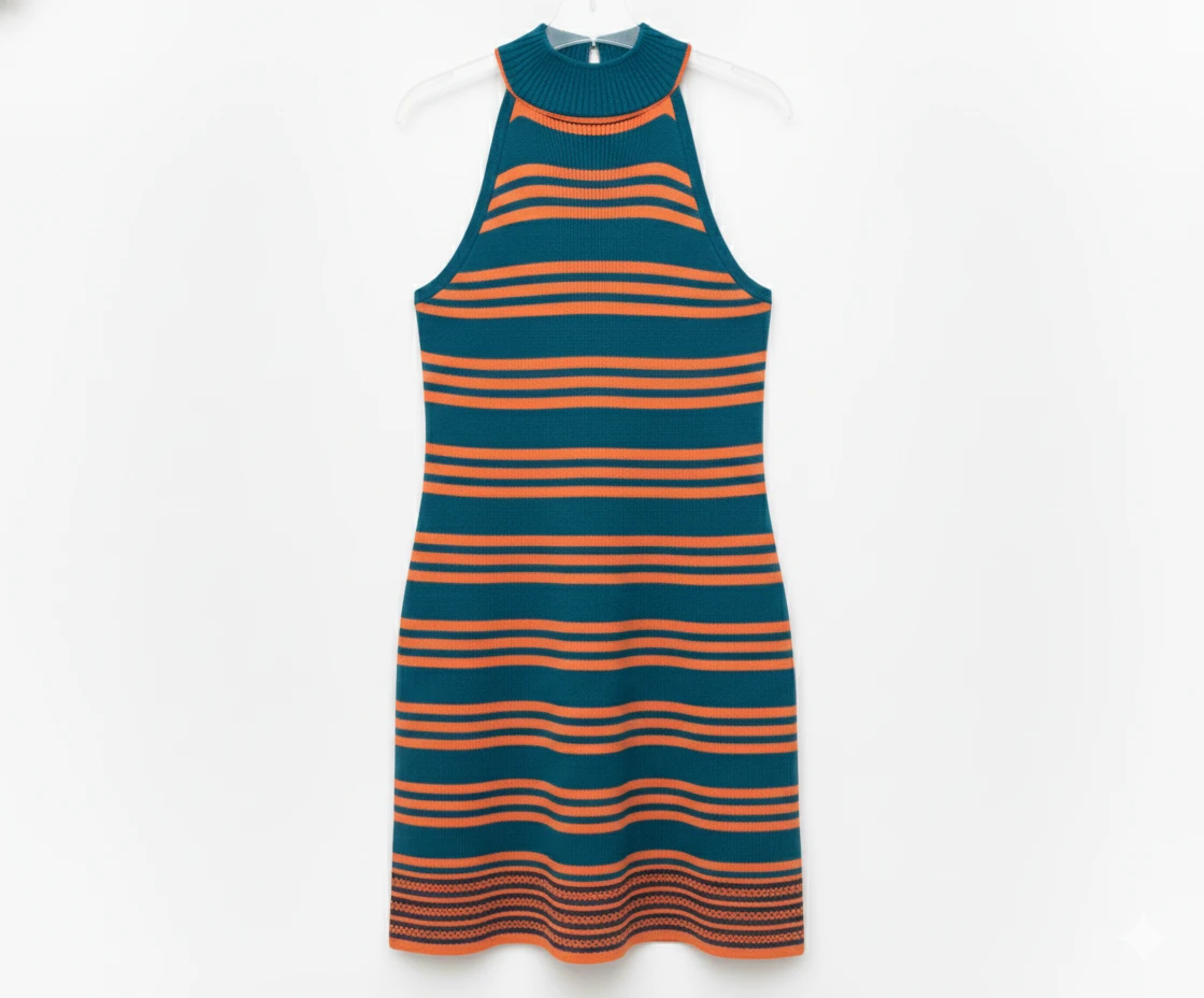 SiATEX CA - Bulk Fitted Striped Dress for USA & Europe | Global Manufacturer Bulk Fitted Striped Dress for USA & Europe | Global Manufacturer