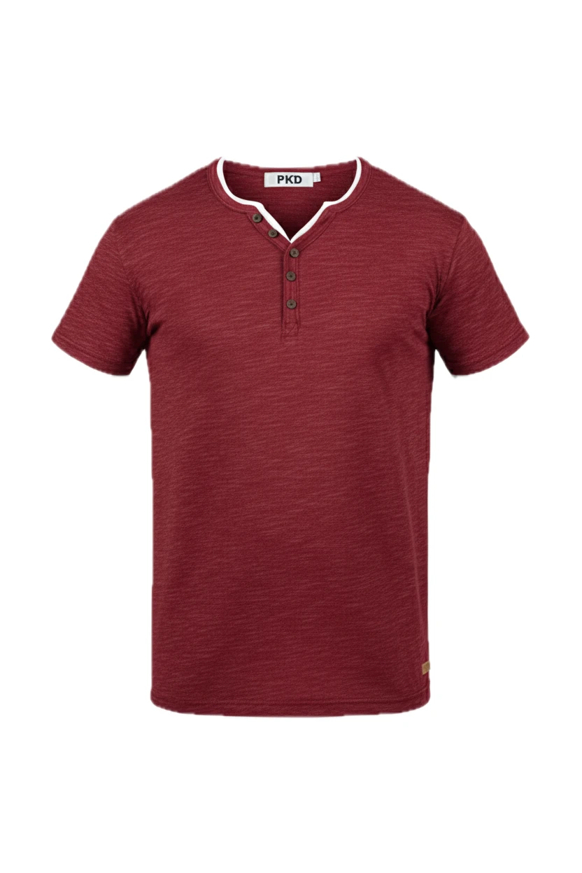 Bulk Slub Cotton Henley T-Shirt for USA & Europe - Wholesale Global Manufacturer
