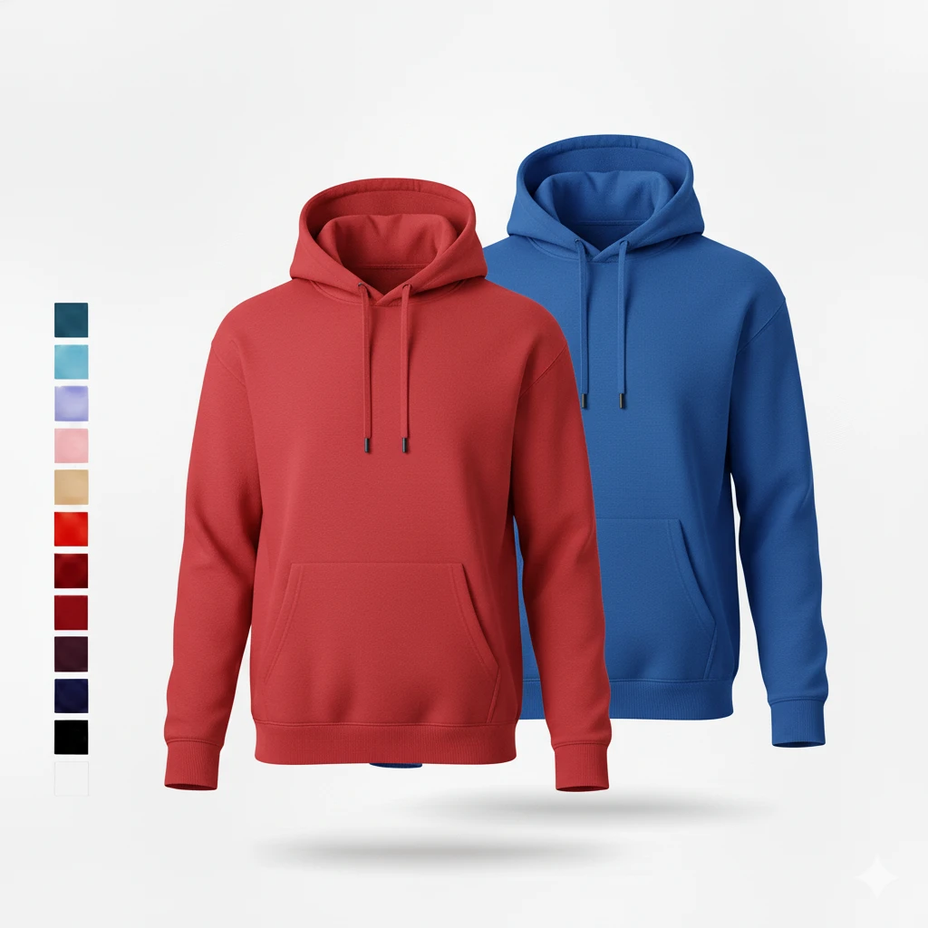 SiATEX CA - Custom Ready Blank Pullover Hoodie with Ribbed Cuffs | Manufacturer for European and USA Brands Custom Ready Blank Pullover Hoodie with Ribbed Cuffs | Manufacturer for European and USA Brands