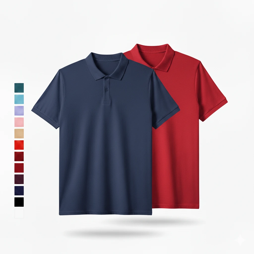 SiATEX CA - Heavyweight Blank Cotton Polo Shirt | Manufacturer for European and USA Brands Export Blank Pique Polo Shirt Supplier Bangladesh | France