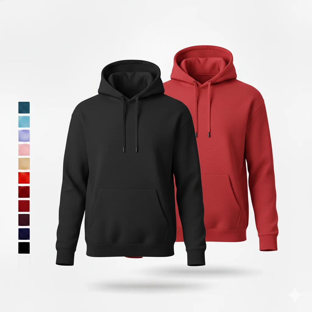 SiATEX CA - Plain Hooded Sweatshirt with Front Pouch Pocket | Manufacturer for European and USA Brands Plain Hooded Sweatshirt with Front Pouch Pocket | Manufacturer for European and USA Brands