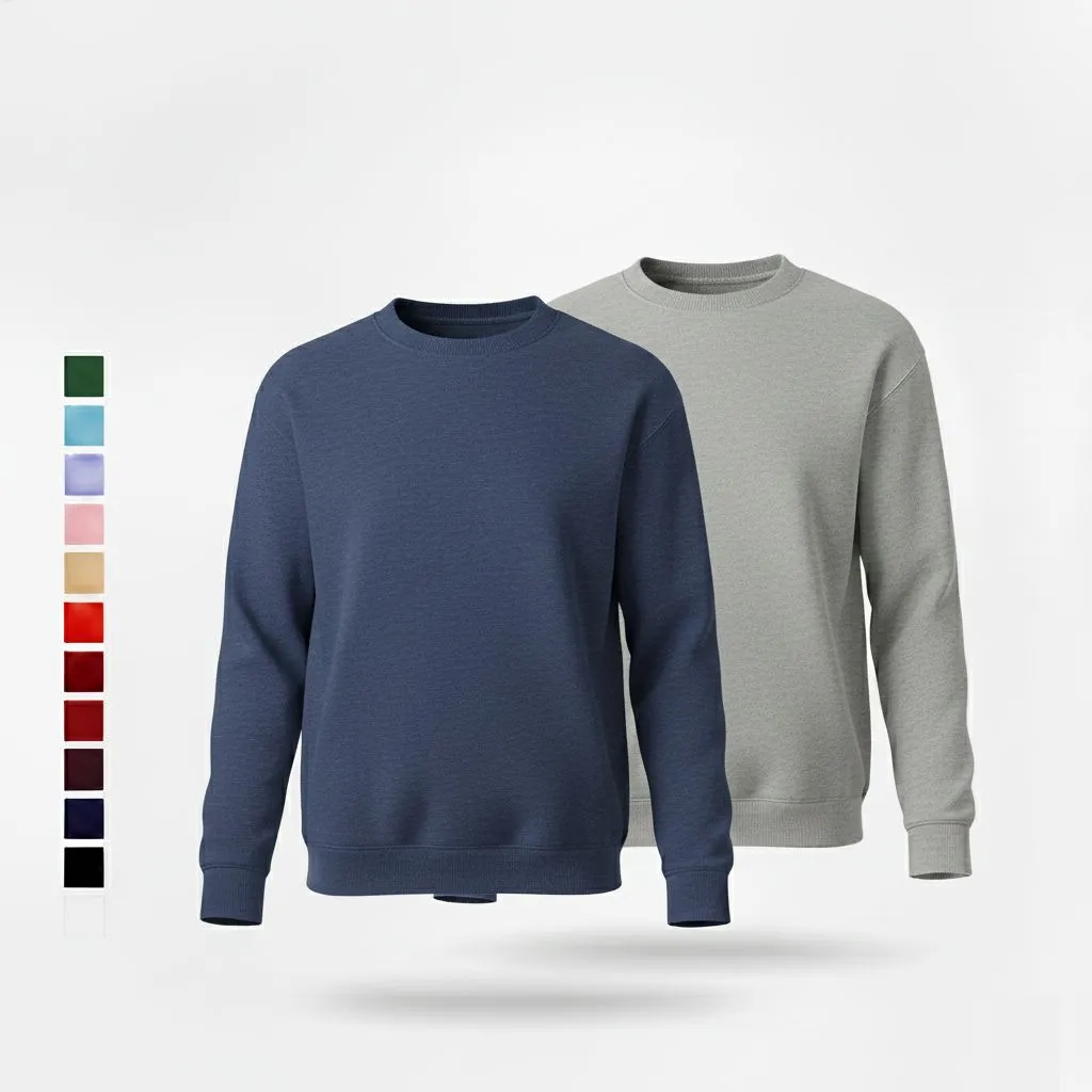 SiATEX CA - Soft Fleece Crew Sweatshirt | Manufacturer for the USA & European Companies Crew-Neck Sweatshirt Saudi Arabia | Top Bangladesh Factory