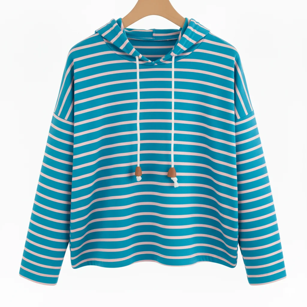 SiATEX CA - Streetwear Style Striped Oversized Sweatshirt | Manufacturer for European and USA Companies Streetwear Style Striped Oversized Sweatshirt | Manufacturer for European and USA Companies