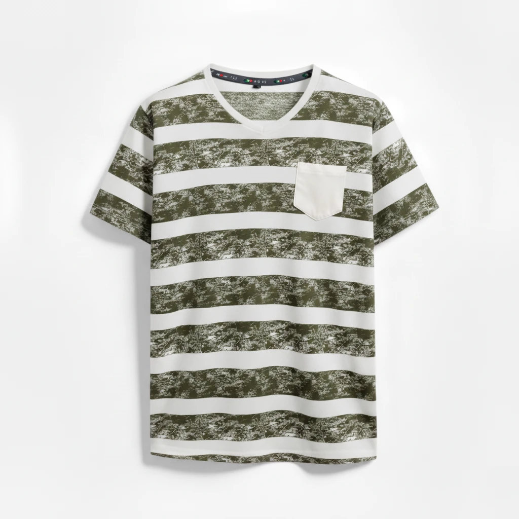 SiATEX CA - Summer Distressed Stripe Casual Tee | Manufacturer for USA & European Brands Summer Distressed Stripe Casual Tee | Manufacturer for USA & European Brands