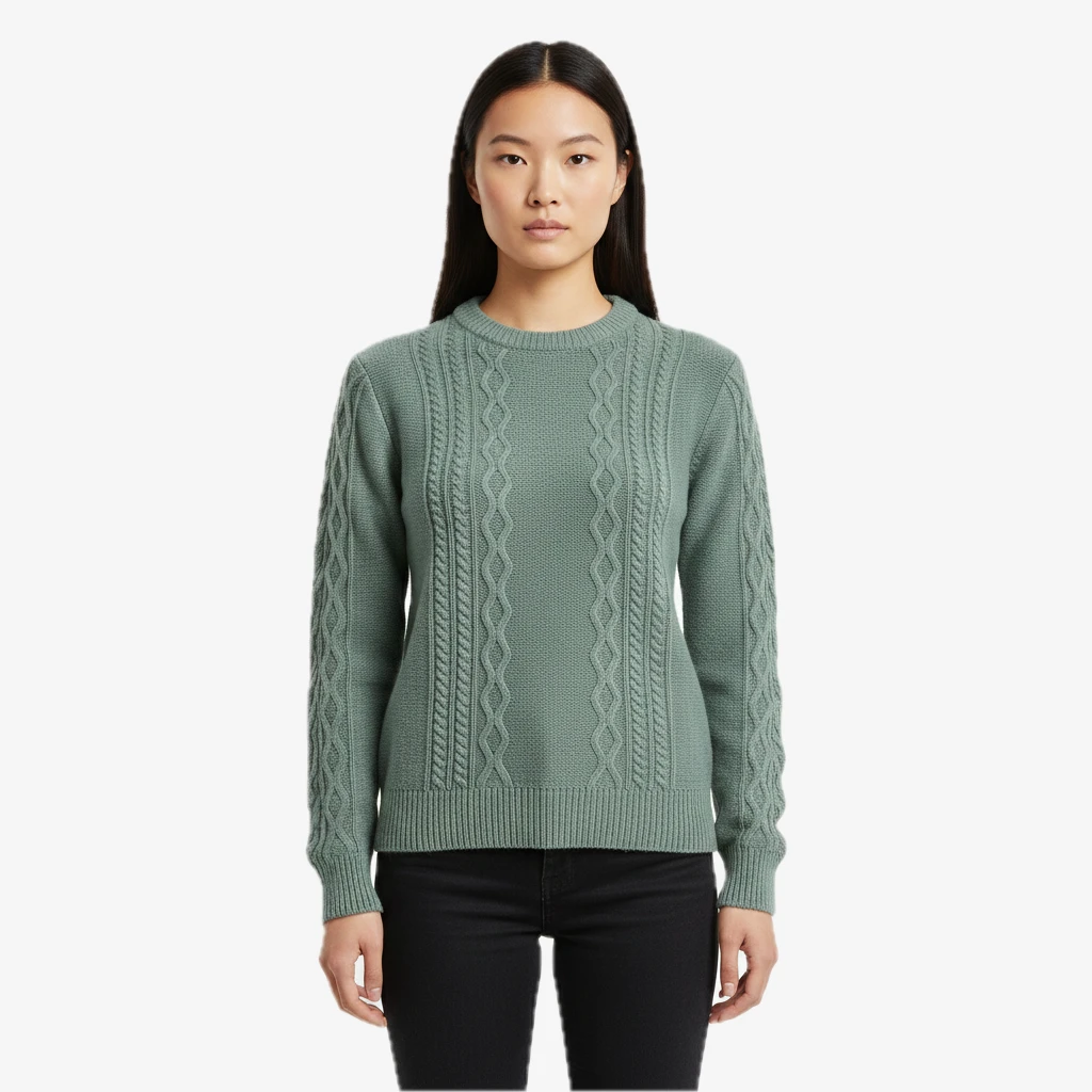 SiATEX CA - Ladies Cable Knit Pullover | Global Clothing Manufacturer for Europe Ladies Cable Knit Pullover | Global Clothing Manufacturer for Europe