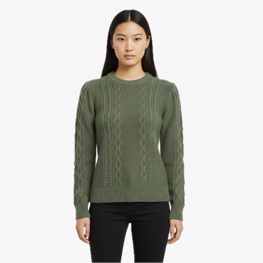 SiATEX CA - Women’s Classic Cable Sweater | Global Clothing Manufacturer for Europe Women’s Classic Cable Sweater | Global Clothing Manufacturer for Europe